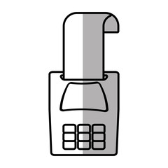 dataphone technology payment commerce shadow vector illustration eps 10