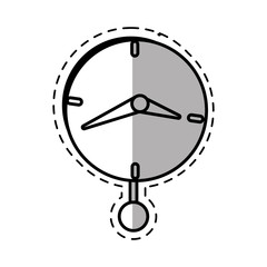 clock time business money pendulum shadow vector illustration eps 10
