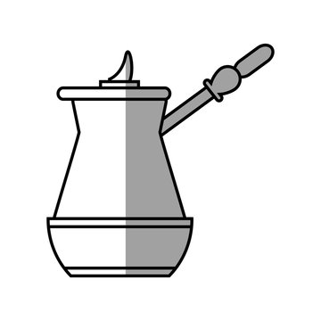 Coffee kettle icon. Drink breakfast beverage and restaurant theme. Isolated design. Vector illustration