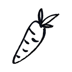 Fresh carrot vegetable Design Vector illustration, white background