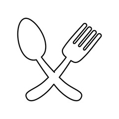 Restaurant cutlery symbol Design Vector illustration, white background