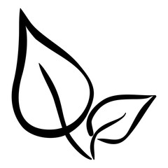 Isolated natural leaves Design Vector illustration, white background