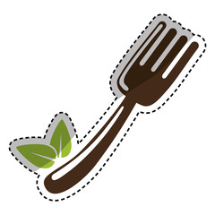 Natural food gastronomy Design Vector illustration, white background