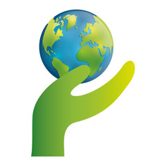 World earth map Design Vector illustration, white background