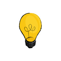 Isolated bulb light Design Vector illustration, white background