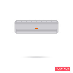 Air conditioning color icon. Flat design for web and mobile
