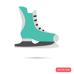Racing skates color icon. Flat design for web and mobile
