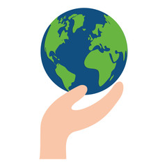 World earth map Design Vector illustration, white background