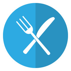 utensils kitchen fork and knife shadow vector illustration eps 10