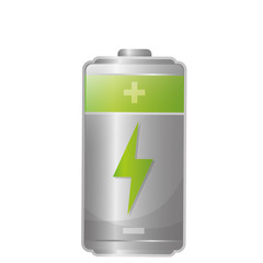 Rechargeable electric battery icon vector illustration graphic design