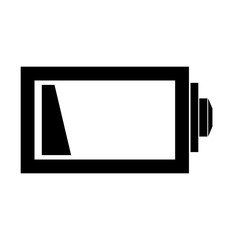 Rechargeable electric battery icon vector illustration graphic design