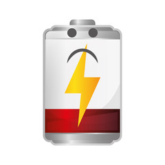 Rechargeable electric battery icon vector illustration graphic design