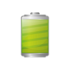 Rechargeable electric battery icon vector illustration graphic design