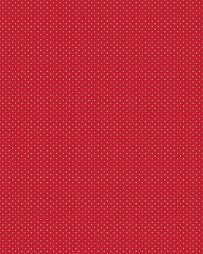 White dots on a red background, seamless vector pattern