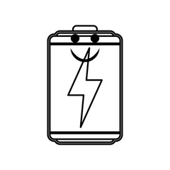 Rechargeable electric battery icon vector illustration graphic design