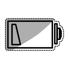 Rechargeable electric battery icon vector illustration graphic design