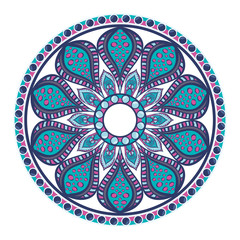 Mandala oriental symbol icon vector illustration graphic design
