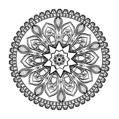 Mandala oriental symbol icon vector illustration graphic design