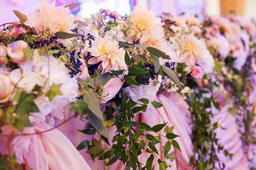 wedding decor with flowers.