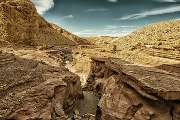 The Red Canyon tourist attraction in Israel (HDR)