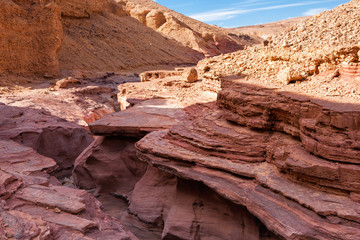 The Red Canyon in the Eilat Mountains, Israel.