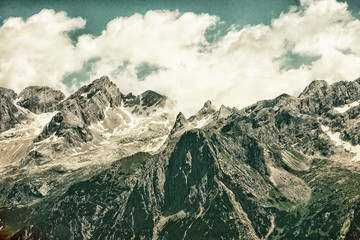 Dolomites Alps - Peaks near Cortina, Italy. (HDR)
