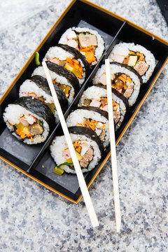 Kimbap, most accessible local food in South Korea