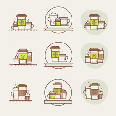 Coffee Cups - Outline Icons