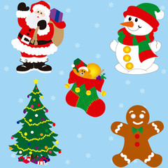 Set of Christmas icons 