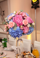 Table decor with flowers