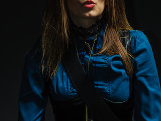 Elegant girl posing.