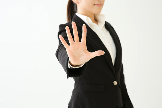 拒否するビジネスウーマン