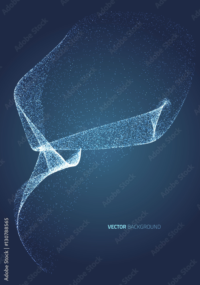 Wall mural abstract geometric technology vector design element.