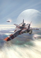 Space fighter on patrol