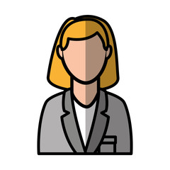 businesswoman avatar isolated icon vector illustration design