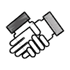 hand shake isolated icon vector illustration design