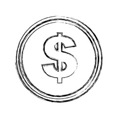 coin money isolated icon vector illustration design