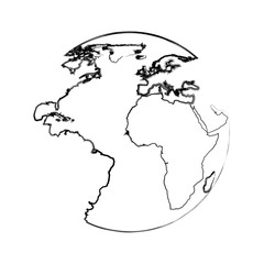 world planet earth maps vector illustration design