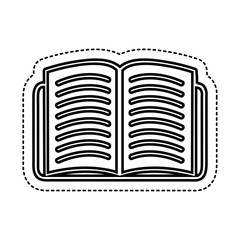 text book library isolated icon vector illustration design