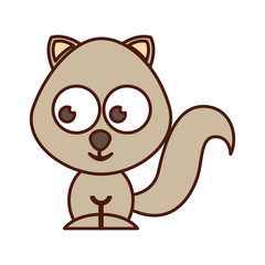 cute cat tender character vector illustration design
