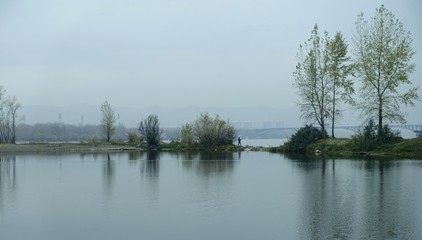 city skyline, river views, natural light