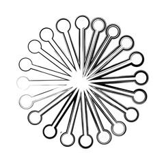 flower drawing isolated icon vector illustration design