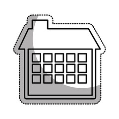 house esterior isolated icon vector illustration design
