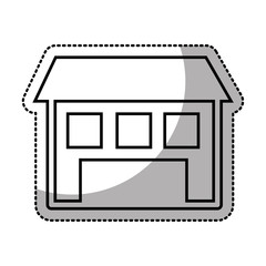 house esterior isolated icon vector illustration design