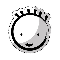 cute little boy character vector illustration design