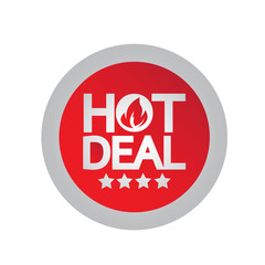hot deal icon illustration design