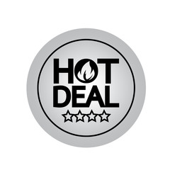 hot deal icon illustration design