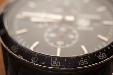Fototapeta premium Detail of watch machinery.