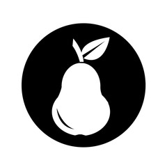 Pear Fruit icon illustration design