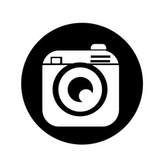 Hipster camera photo icon illustration design